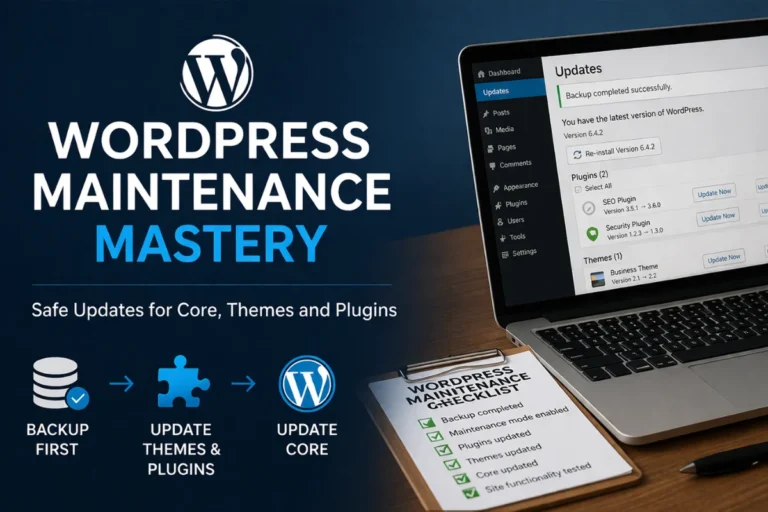WordPress Maintenance Mastery: Safe Updates for Core, Themes and Plugins